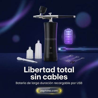 Aerógrafo Portátil Inalámbrico SakerPlus