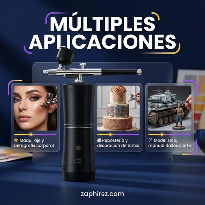Aerógrafo Portátil Inalámbrico SakerPlus