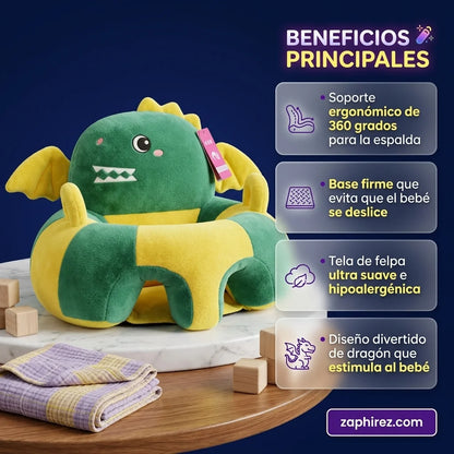 Cojín de Apoyo para Bebé con Diseño de Dragón