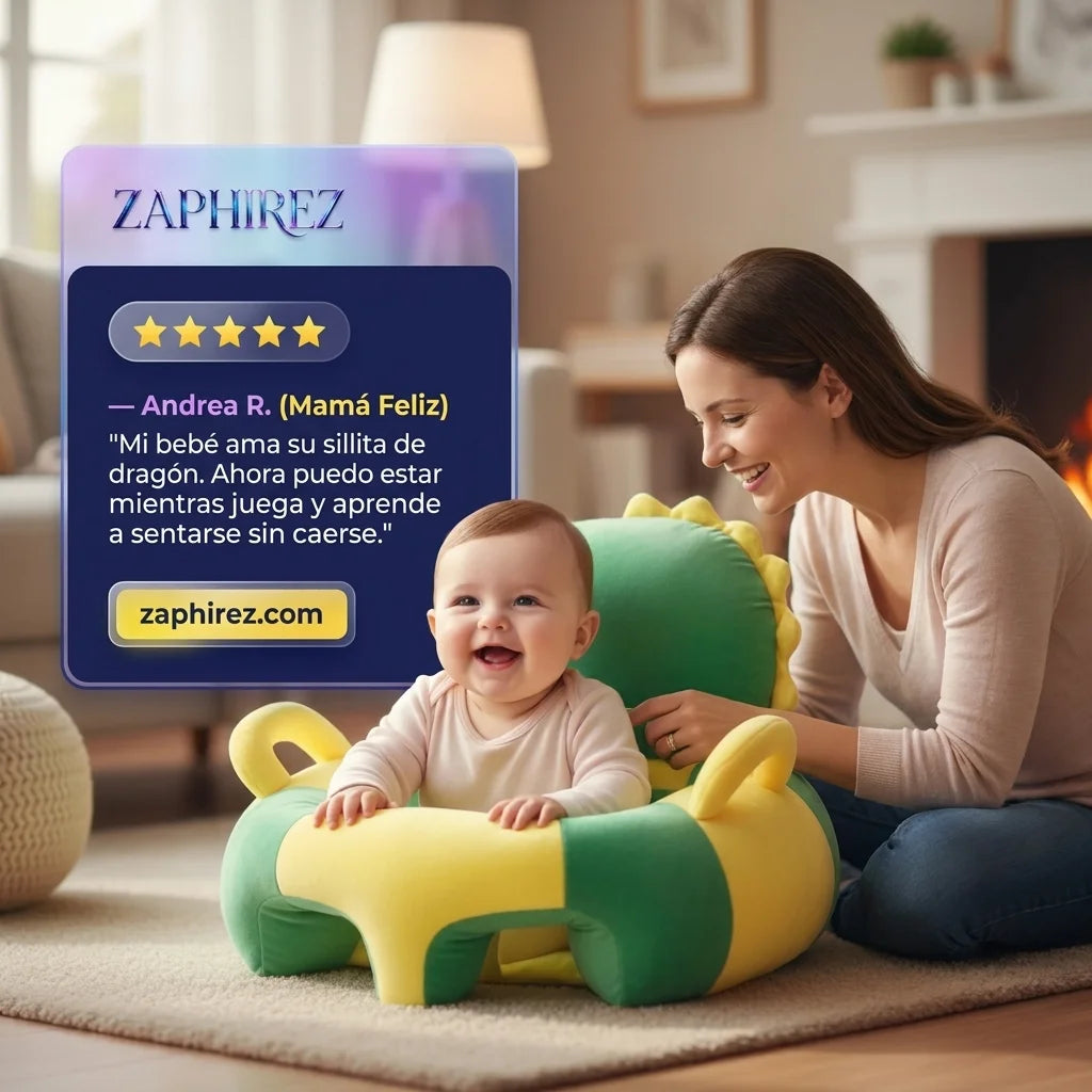 Cojín de Apoyo para Bebé con Diseño de Dragón
