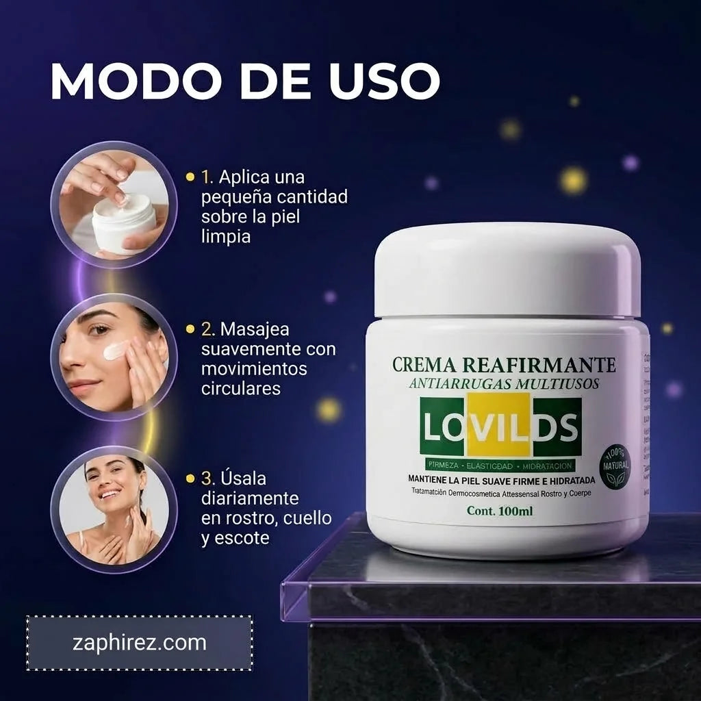 Crema Reafirmante Antiarrugas con Ácido Hialurónico 100 ml