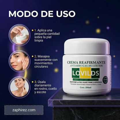 Crema Reafirmante Antiarrugas con Ácido Hialurónico 100 ml