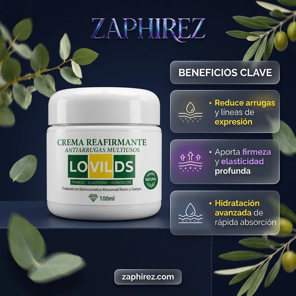 Crema Reafirmante Antiarrugas con Ácido Hialurónico 100 ml