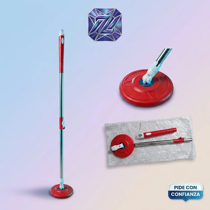 Palo de Repuesto para Trapero 360° con Mango y Cabezal Giratorio