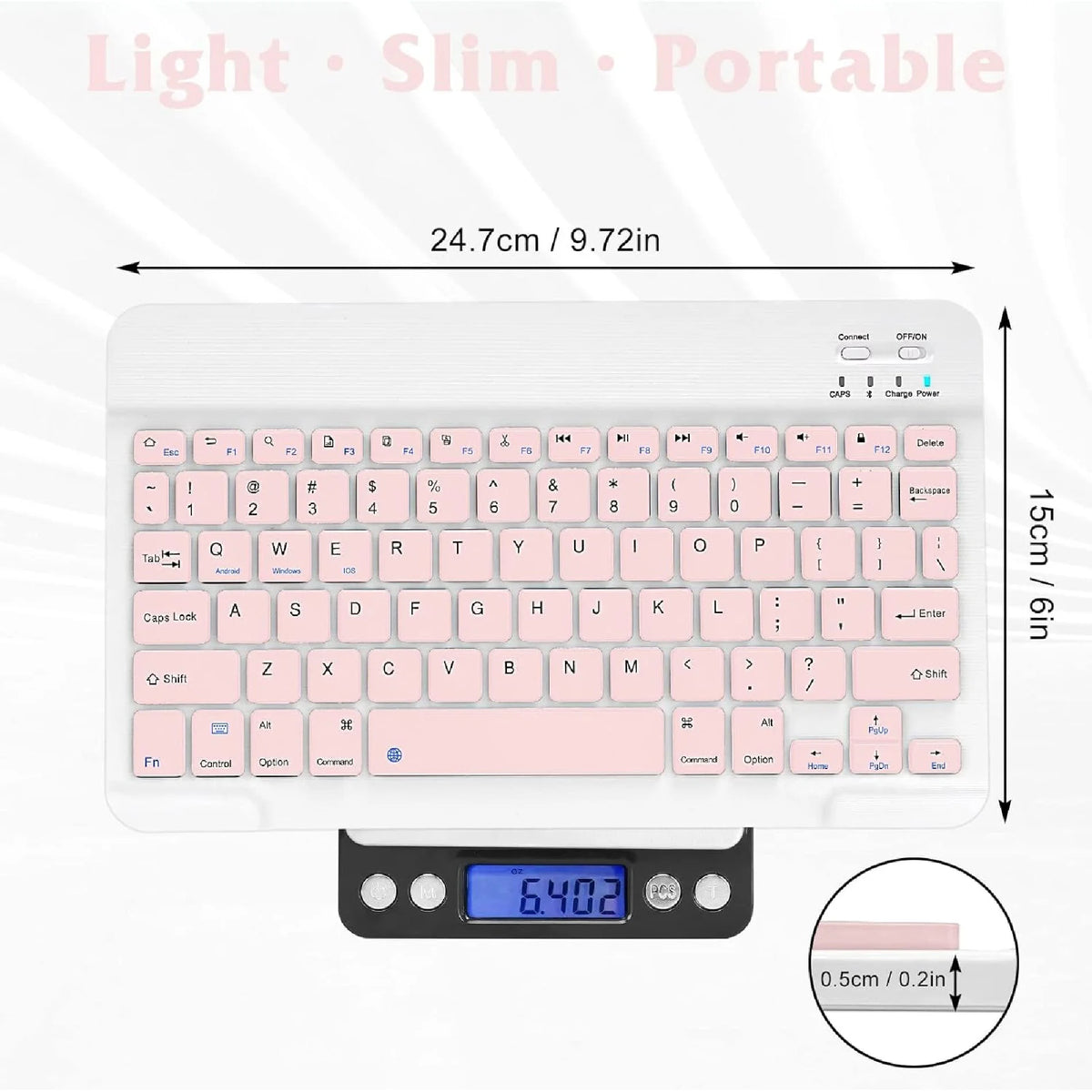 Kit Teclado y Mouse Bluetooth Inalámbrico para iPad y Tablet