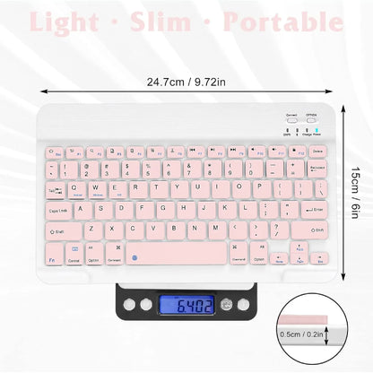 Kit Teclado y Mouse Bluetooth Inalámbrico para iPad y Tablet