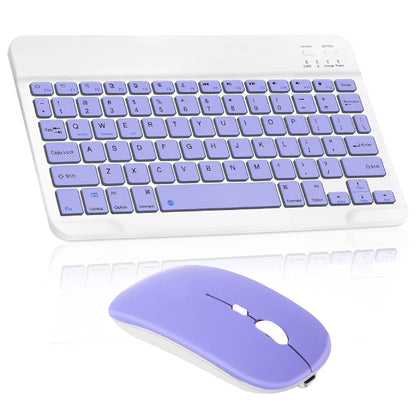 Kit Teclado y Mouse Bluetooth Inalámbrico para iPad y Tablet