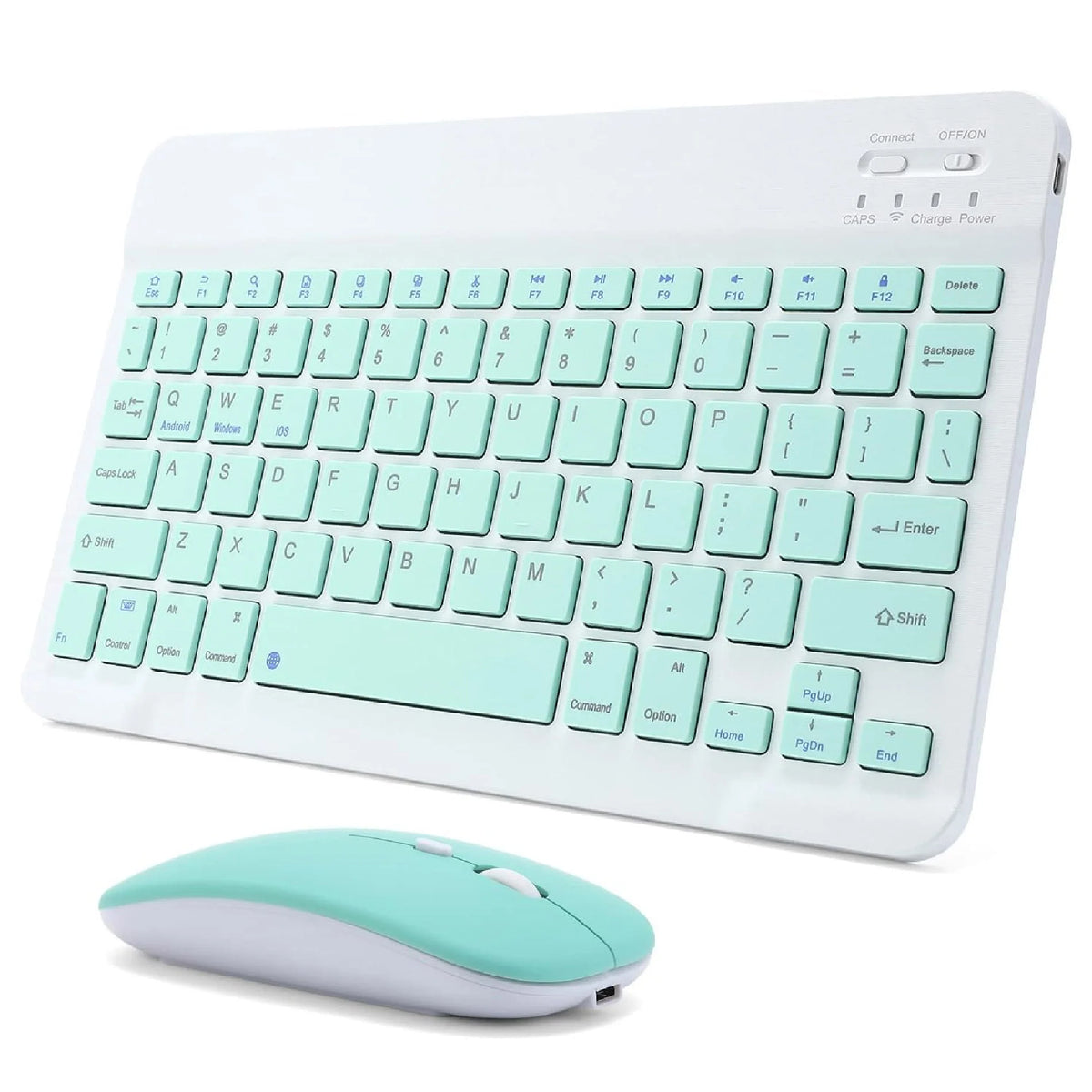 Kit Teclado y Mouse Bluetooth Inalámbrico para iPad y Tablet