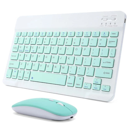 Kit Teclado y Mouse Bluetooth Inalámbrico para iPad y Tablet