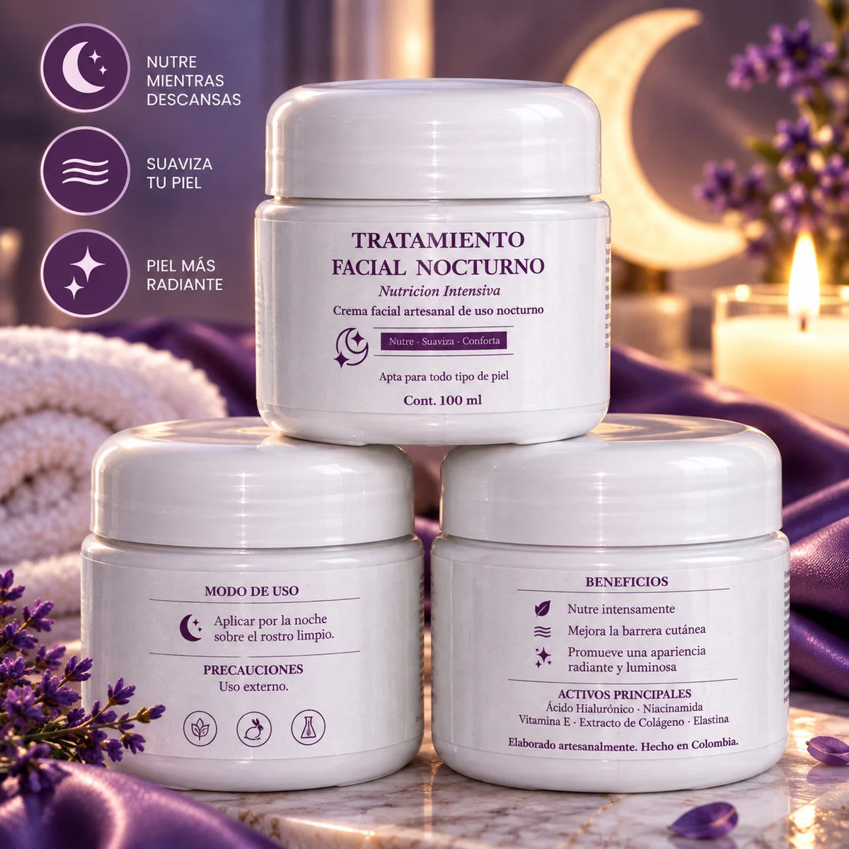Crema Facial Nocturna Nutritiva 100 ml